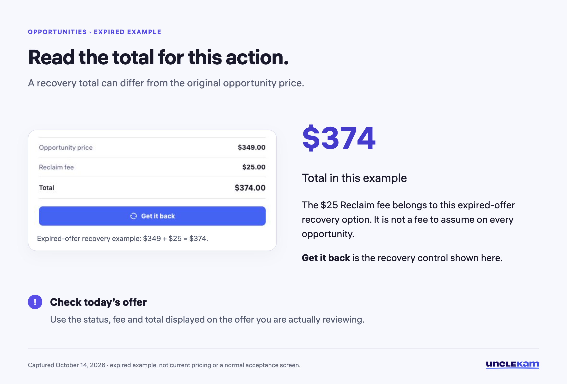 Read the total for this action.