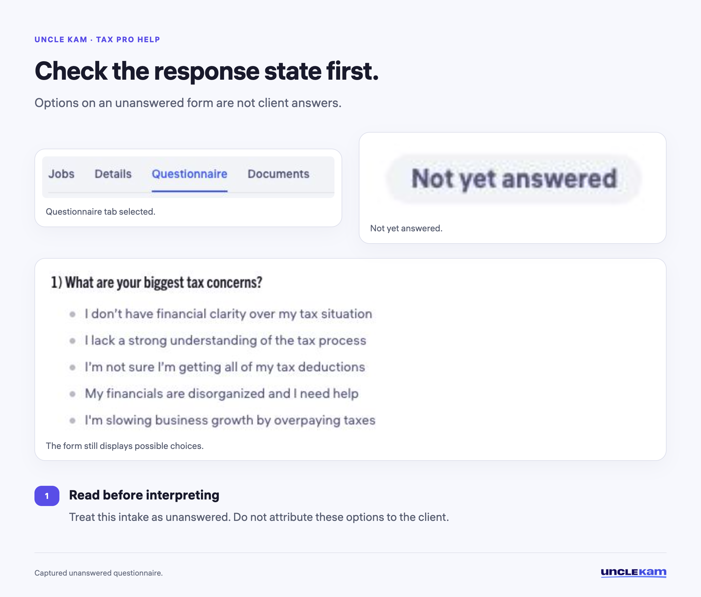 Check the response state first.
