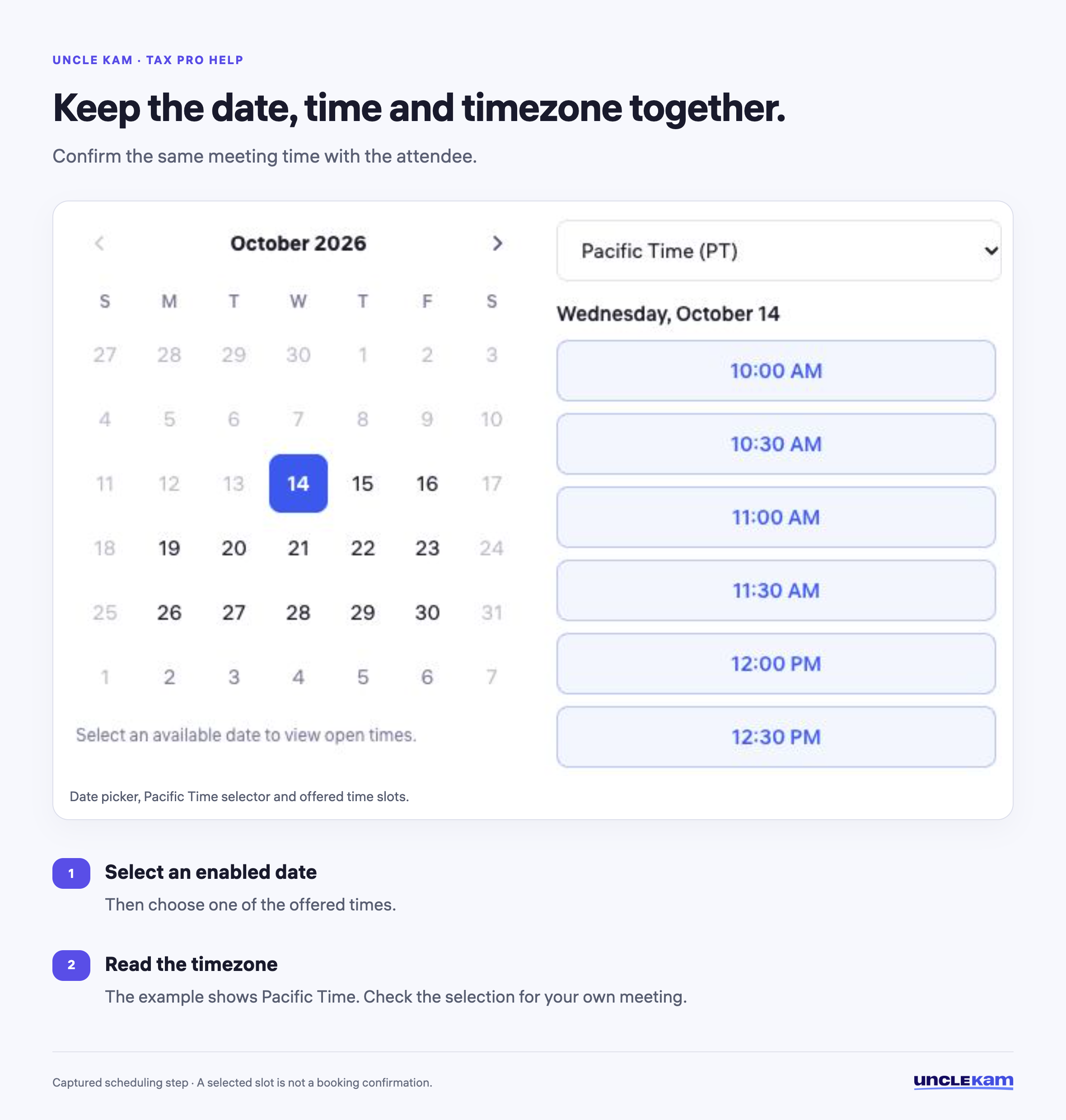 Keep the date, time and timezone together.