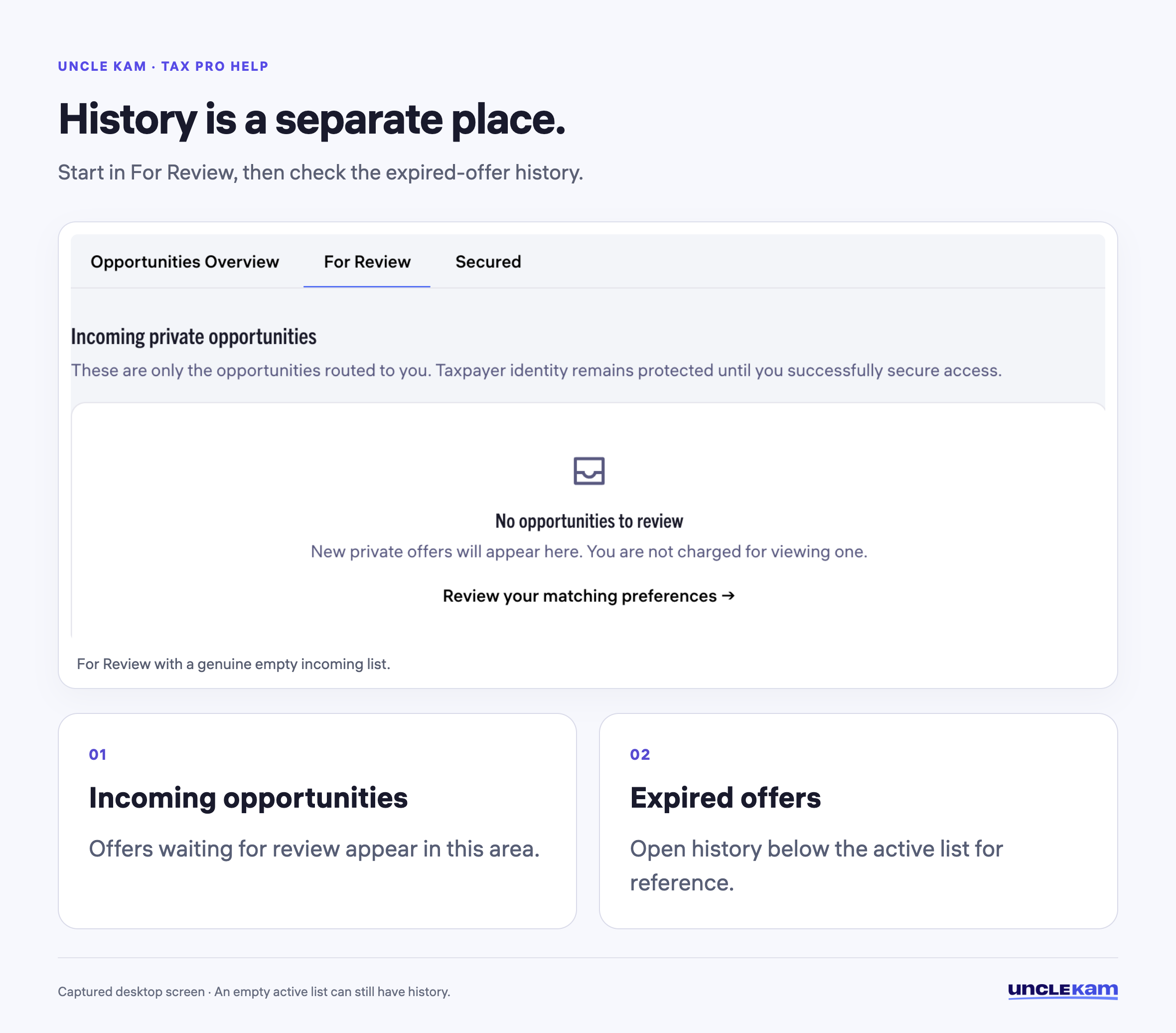 History is a separate place.