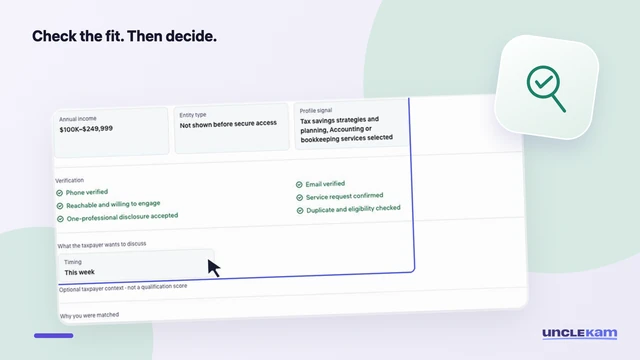 Review and accept an opportunity — illustrated preview using the recorded lesson.